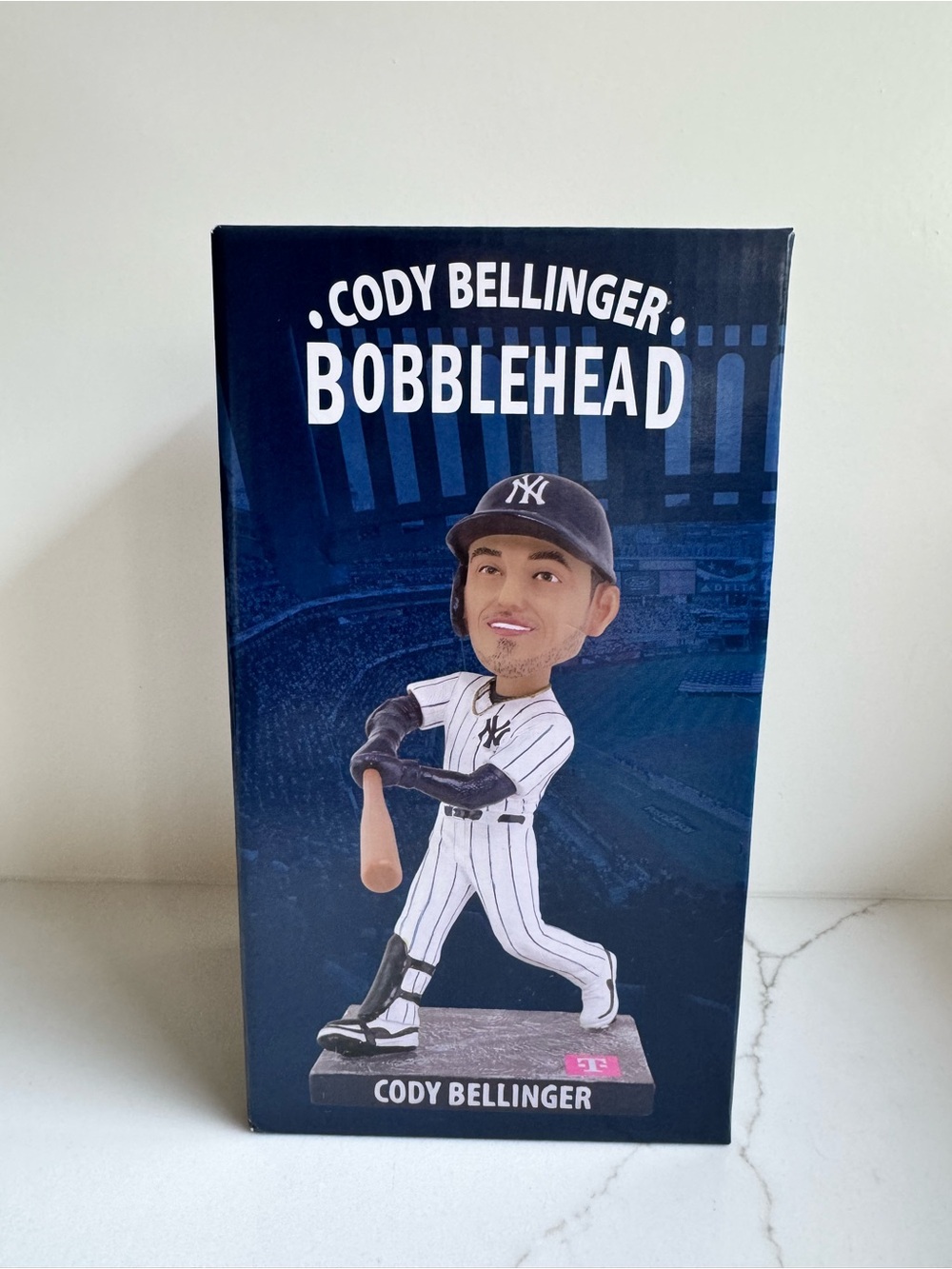 Cody Bellinger Bobblehead from New York Yankees game Aug 21 2026. NIB.